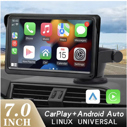 **"Pantalla para Auto de 7 Pulgadas con Soporte para CarPlay Inalámbrico: Conectividad y Estilo al Volante"**