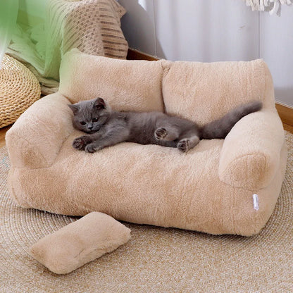 **"Cama de Lujo para Gatos de Felpa: Comodidad y Estilo para tu Mascota"**