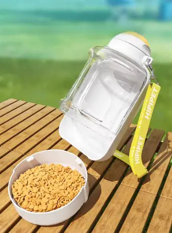 **"Dispensador Portátil de Agua y Comida para Mascotas: Práctico y Funcional en Cualquier Lugar"**